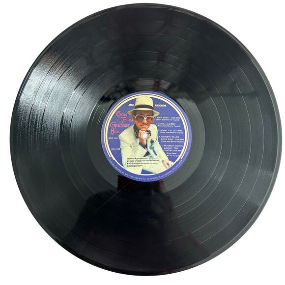 Elton john Greatest Hits Vintage Vinyl LP 1974 MCA Record MCA-2128 - Picture 5 of 5
